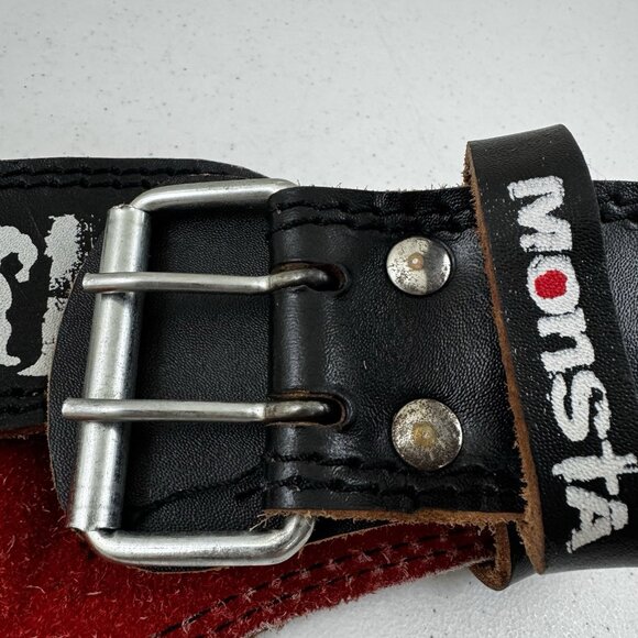 Monsta Clothing CO. Two Pin Leather Weight Lifting Belt Small - Picture 5 of 16
